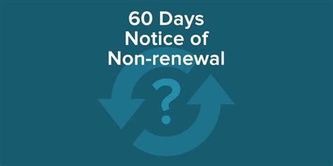 This letter is to notify you that i will not be renewing my lease. Require Your Tenants to Give 60 Days Notice of Non-renewal | Lettering, Being a landlord, Renew