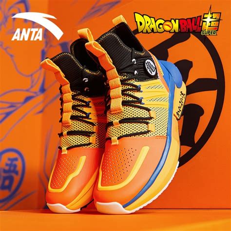 Anta x dragon ball super kt5 couples men's high basketball shoes. Anta x Dragon Ball Super "Son Goku" Basketball Culture Sneakers