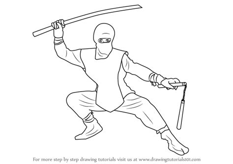 How To Draw A Ninja Step By Step