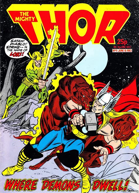 Starlogged Geek Media Again 1983 The Mighty Thor June Cover Gallery