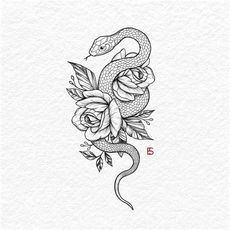 Snake Tattoo Designs Drawings