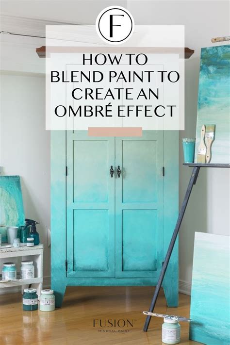 How To Blend Paint To Create An Ombré Effect Fusion Mineral Paint