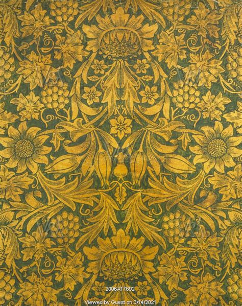 Sunflower Wallpaper By William Morris England 1879 Vanda Images