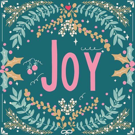 Hand Drawn Joy Typography And Foliage 1437465 Vector Art At Vecteezy