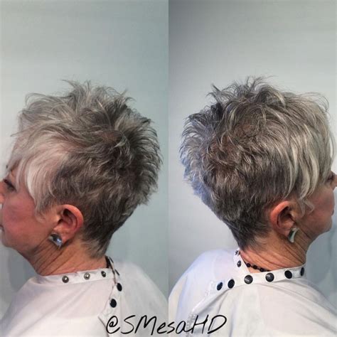 65 Gorgeous Hairstyles For Gray Hair To Try In 2024 Short Spiked Hair Short Spiky Hairstyles