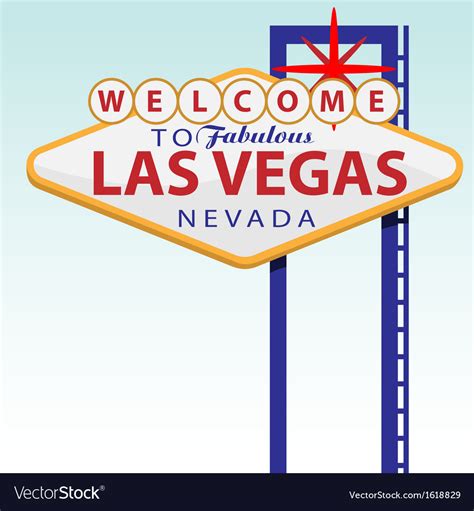 Welcome To Las Vegas Sign Royalty Free Vector Image