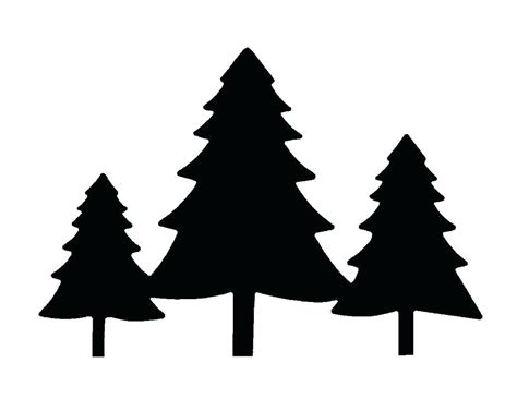 30 pine tree silhouette (png transparent) vol. Tree Line Silhouette Vector at Vectorified.com ...