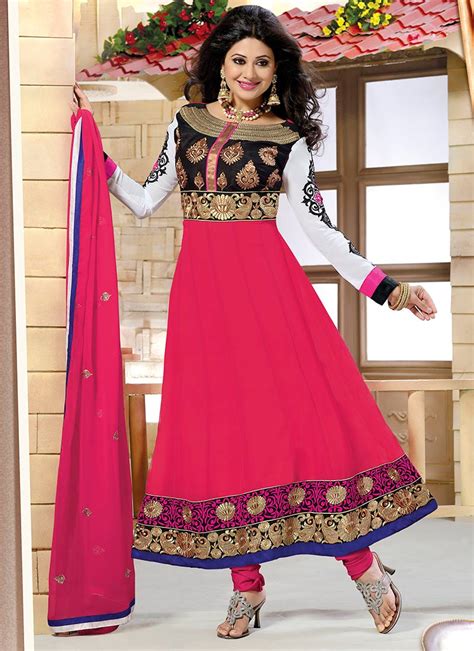 latest indian kalidar suits best salwar kameez 2014 15 collection for women