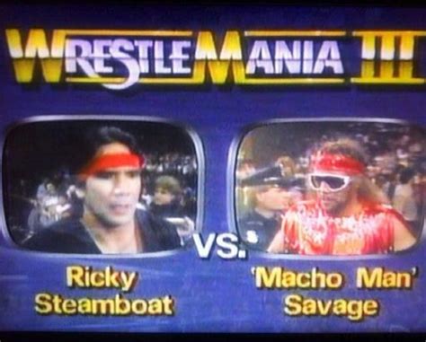 Randy Savage Vs Ricky Steamboat Wrestlemania Wiki Wrestling Amino