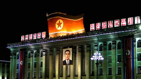 We also went out to a bar/cafe on one of the nights not to party but to basically taste the selections of beer while also observing a bit of. Kim Il Sung Square At Night Pyongyang DPRK North Korea ...