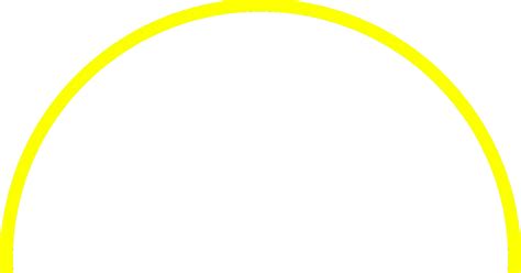 Hollow Circle With Thin Yellow Border