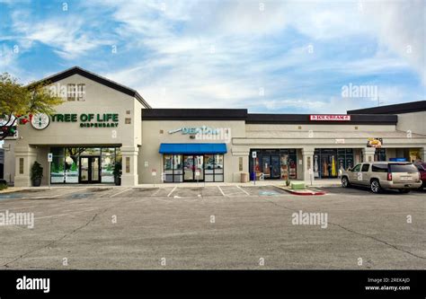 Tree of Life, A North Las Vegas Marijuana Dispensary storefront Stock