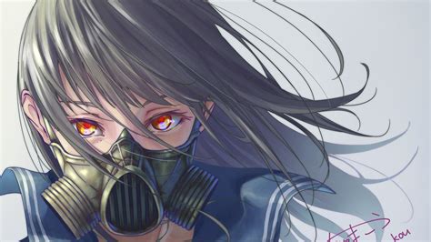 Anime Girl With Mask Maxipx