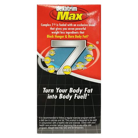 Dexatrim Max Complex 7 Weight Loss Supplement, Dietary Supplements, 750