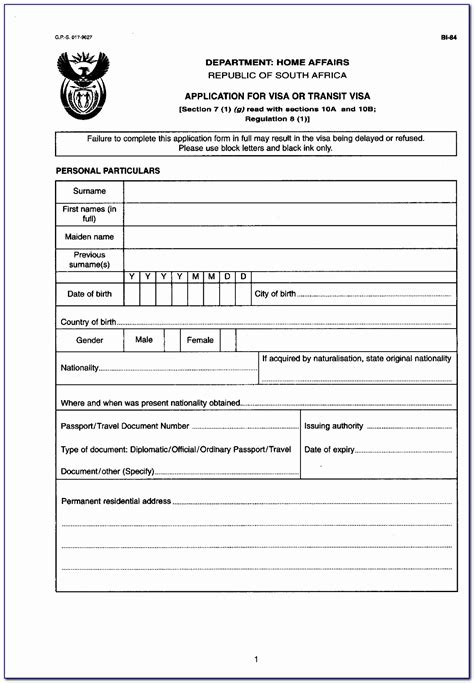 Ds 160 Nonimmigrant Visa Application Form Download Form Resume