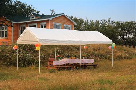 Buy caravan canopy, shelterlogic, king canopy, aleko brands at walmart and save. 10'x20' Portable Carport,Canopy In Garden - JJ ...