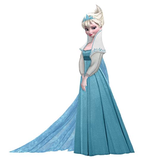 An Image Of A Frozen Princess In Blue Dress