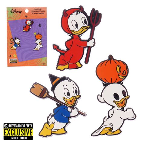 Disney Halloween Huey Louie And Dewey Enamel Pin 3 Pack Entertainment
