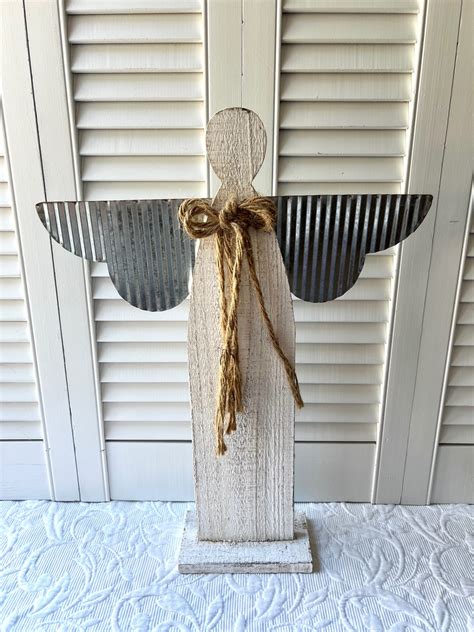 Hobby Lobby Patriotic Standing Angel Makeover
