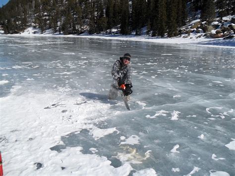 Colorado Fly Fishing Blog Redneck Ice Fishing Or Resourceful