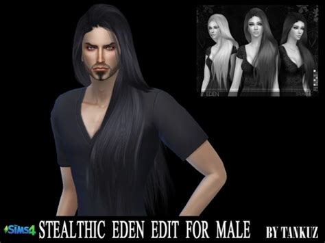 Tankuz Stealthic Eden Hairstyle Edit For Males • Sims 4 Downloads