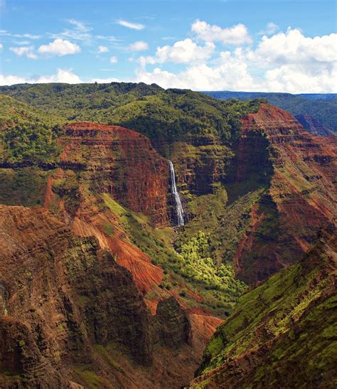 Kauai is a special place. Waipo'o Falls in Waimea Canyon State Park