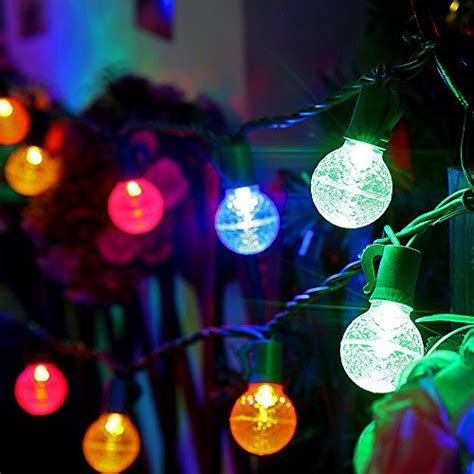 Colored Led Globe String Lights G30 Bulbslong Life Span To 10000h13ft