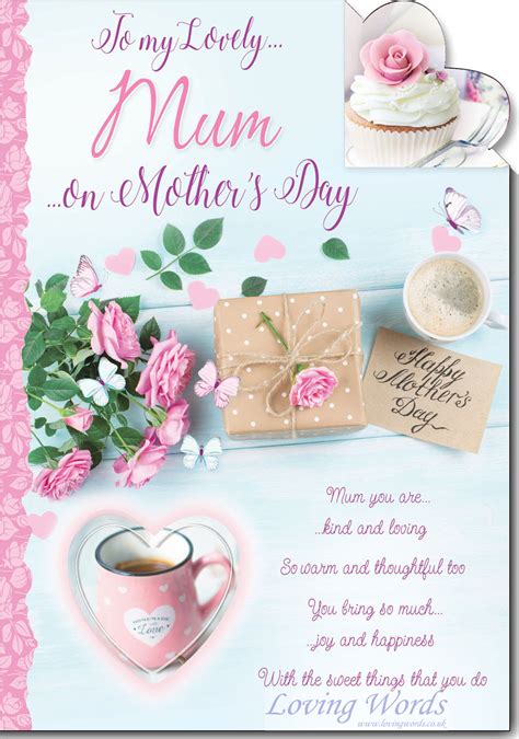 To My Lovely Mum On Mothers Day Greeting Cards By Loving Words