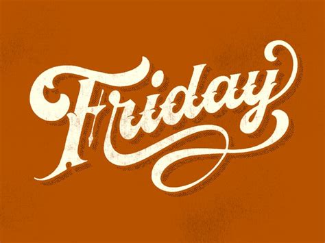 Friday Lettering Fonts Retro Font Friday