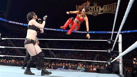 Paige Vs Brie Bella Smackdown March 19 2015 Wwe