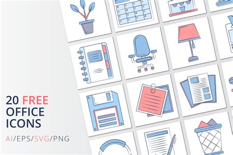 Free 20 Office Vector Icons Ai Eps Svg Png Files