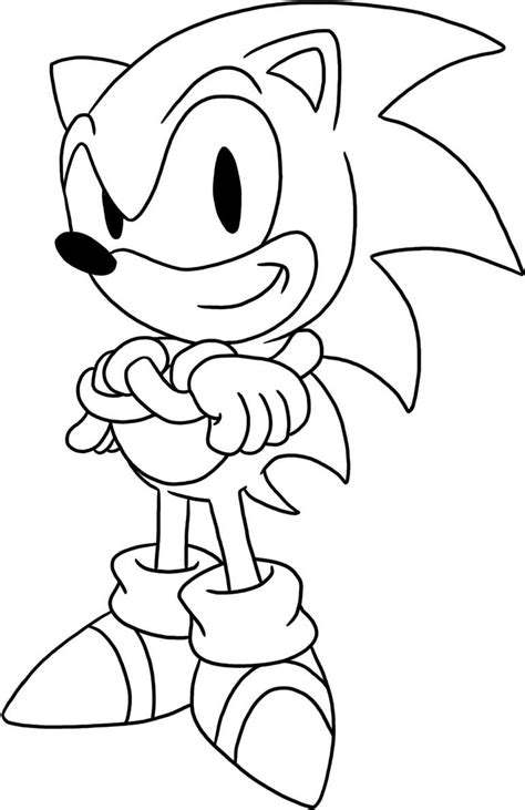 Easy Coloring Of Sonic Sonic Kids Coloring Pages