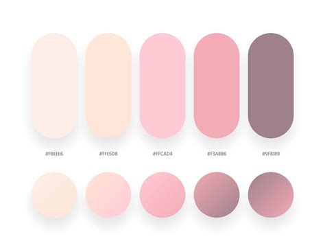 32 beautiful color palettes with their corresponding gradient palettes pastel color schemes