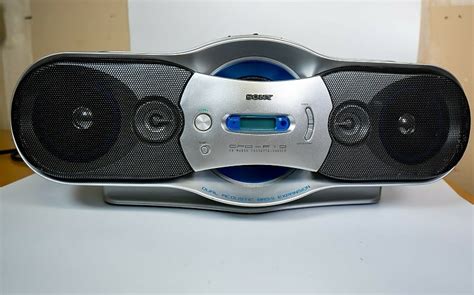 Sony CFD F Boom Box CD Radio Cassette Recorder Mega Bass Reverb