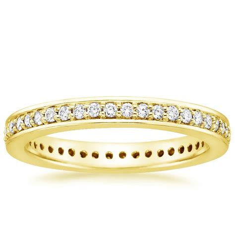 Pavé Diamond Eternity Ring In 18k Yellow Gold