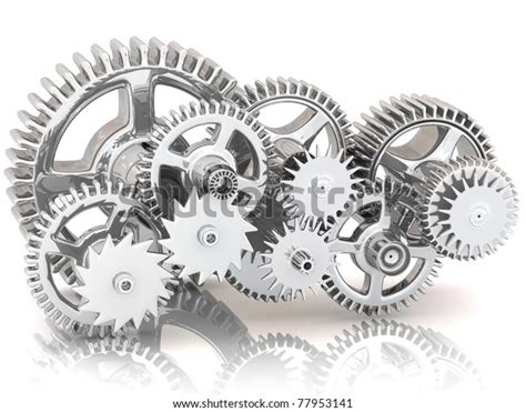Gears Work Concept Stock Illustration 77953141