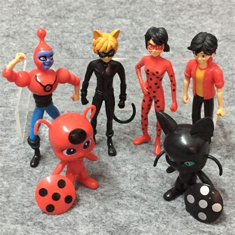 Ht Toys 9 14 Cm Miraculous Ladybug Action Figure Toy Set6pcsset