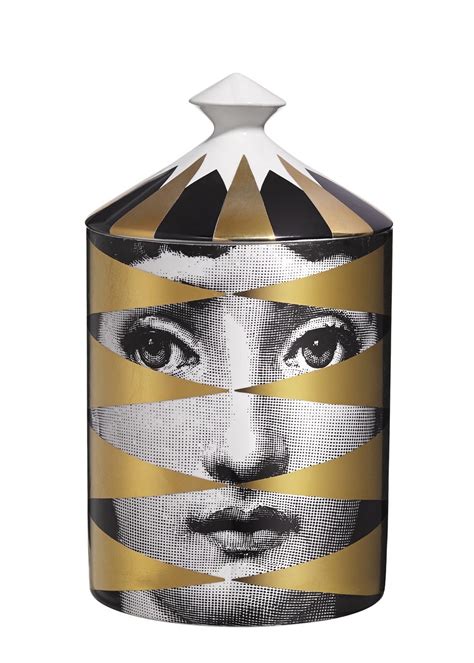 Fornasetti Gold Losanghe Scented Candle 300g Harvey Nichols