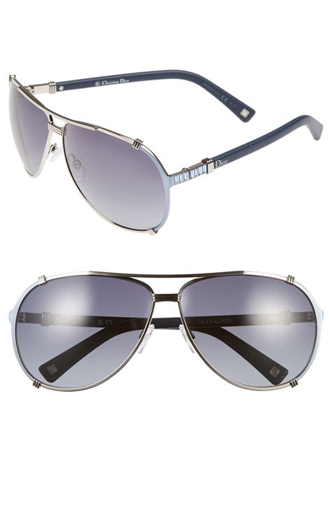 Dior Chicago 2 Strass 63mm Aviator Sunglasses Nordstrom