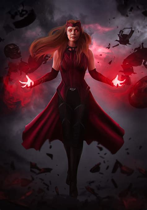 Scarlet Witch Costume In Wandavision Hd Wallpaper Peakpx