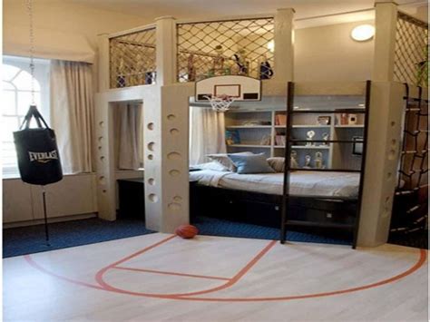 Check spelling or type a new query. Basket Ball Theme Bed Room For Teen Boys With Brown Wooden ...