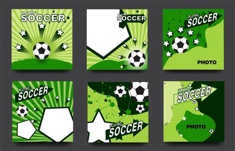 Social Media Football Or Soccer Set 1266064 Vector Art At Vecteezy
