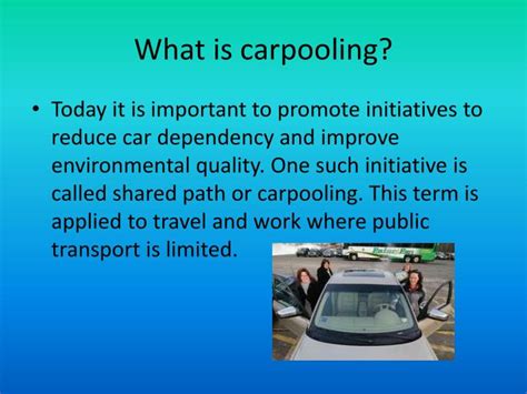 Ppt Carpooling Powerpoint Presentation Id6496125