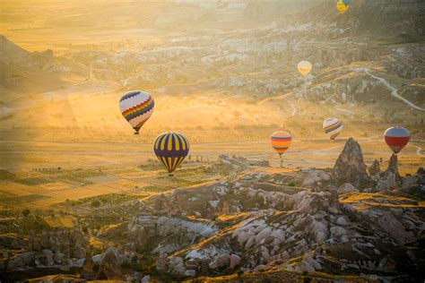 Cappadocia Turkey Fairy Chimneys And Hot Air Balloons W Michael