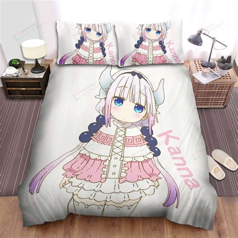 Miss Kobayashi S Dragon Maid Kanna Anime Bed Sheets Spread Duvet Cove Custom Bedding Set With Love