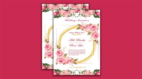 Free Photoshop Wedding Invitation Card Design Graphic Vrogue Co