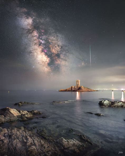 Apod 2022 August 23 Meteor And Milky Way Over The Mediterranean