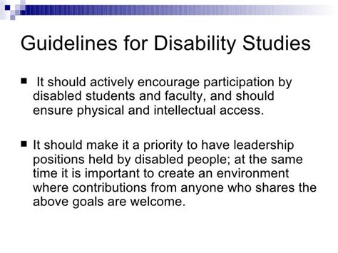 Disability Studies A Basic Overview