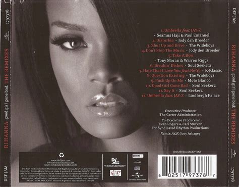 Encarte Rihanna Good Girl Gone Bad The Remixes Encartes Pop