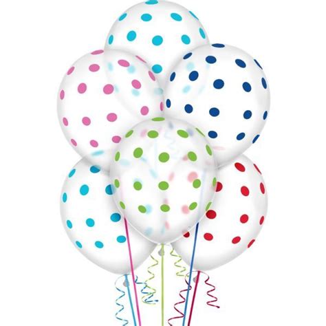 Transparent And Bright Polka Dot Balloons 20ct In 2020 Polka Dot